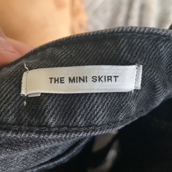 Zara distressed black high waisted mini skirt - Picture 5 of 7